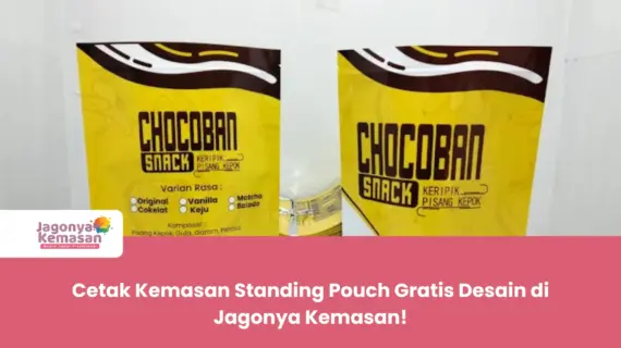 Cetak Kemasan Standing Pouch Gratis Desain di Jagonya Kemasan!