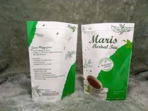 Kemasan standing pouch teh herbal