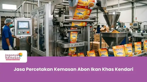 Jasa Percetakan Kemasan Abon Ikan Khas Kendari