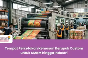 Tempat Percetakan Kemasan Kerupuk Custom untuk UMKM hingga Industri
