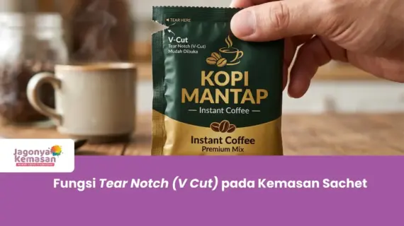 Fungsi Tear Notch (V Cut) pada Kemasan Sachet