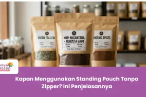 Kapan Penggunaan Standing Pouch Tanpa Zipper? Ini Penjelasannya