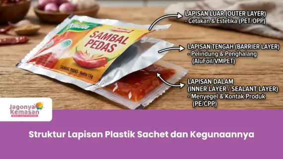 Struktur Lapisan Plastik Sachet dan Kegunaannya