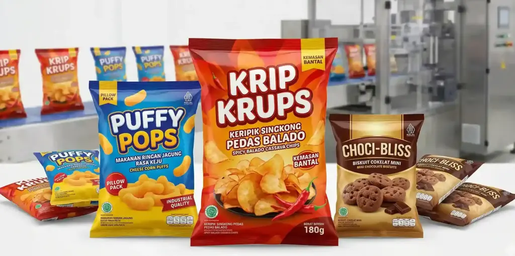 Kenapa Kemasan Bantal Jadi Favorit Industri Snack?