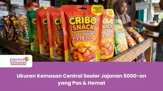 Ukuran Kemasan Central Sealer Jajanan 5000-an yang Pas & Hemat