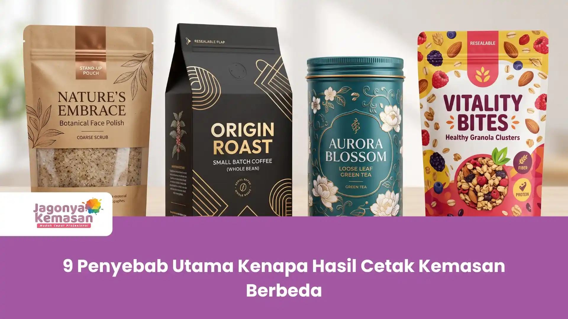 9 Penyebab Utama Kenapa Hasil Cetak Kemasan Berbeda